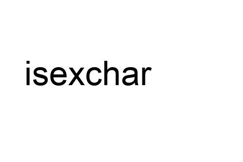 isexchar