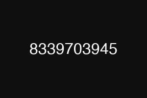 8339703945